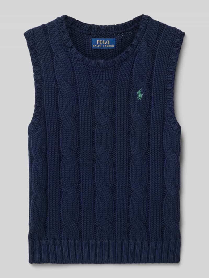 Polo Ralph Lauren Teens Regular fit spencer met kabelpatroon
