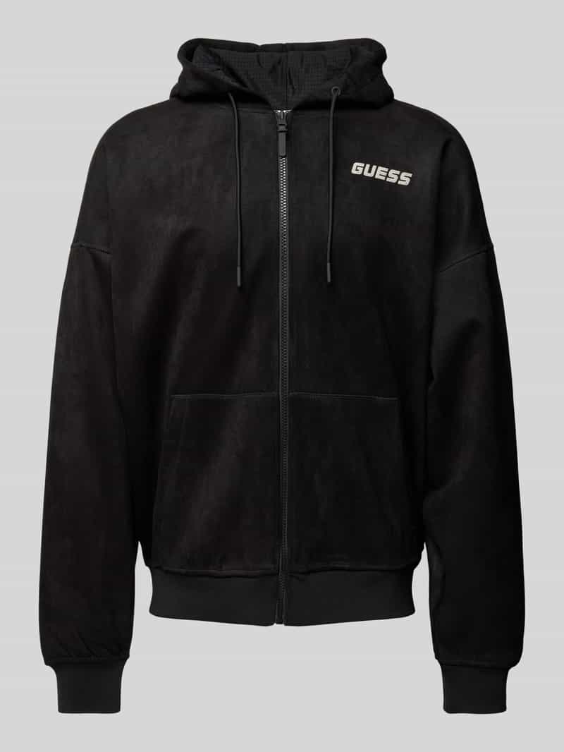 Sweatjack met labeldetail, model 'DARIL'