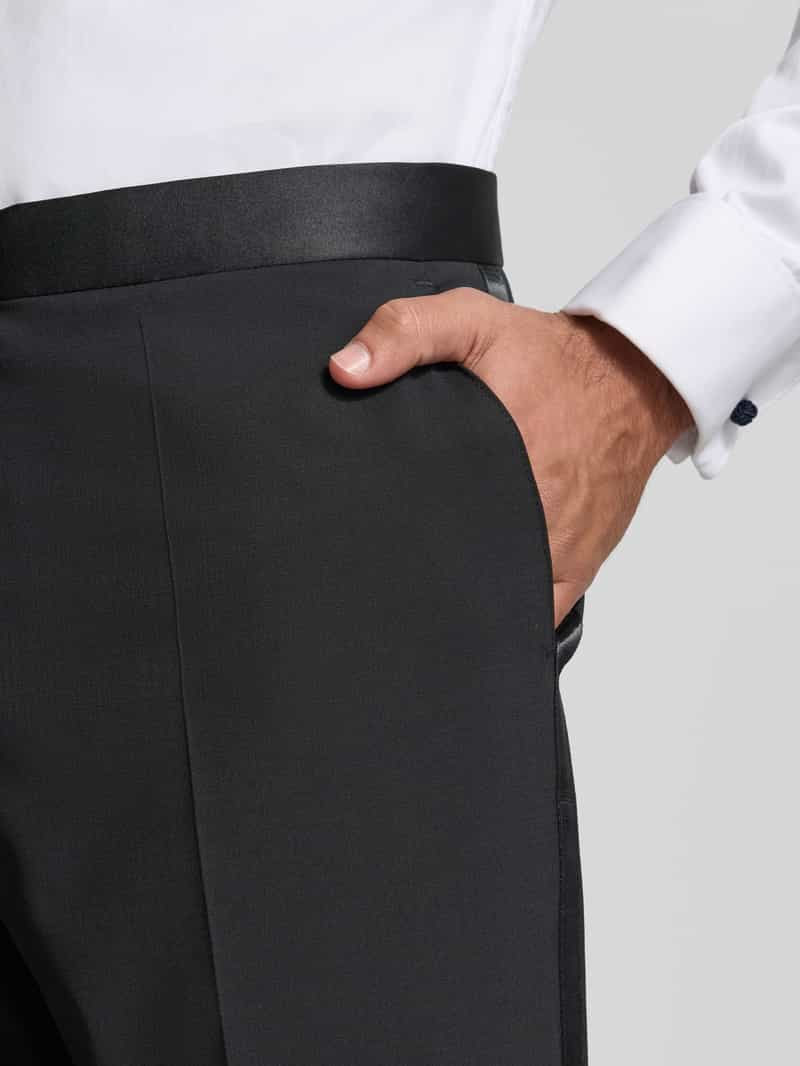 Boss Regular fit pantalon van scheerwolmix model 'LEON'