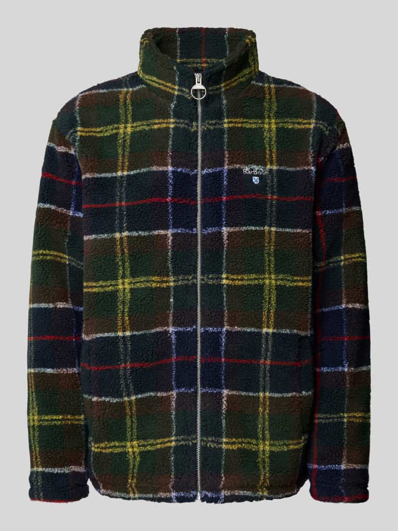 Barbour Regular fit fleecejack met opstaande kraag model 'TARTAN'