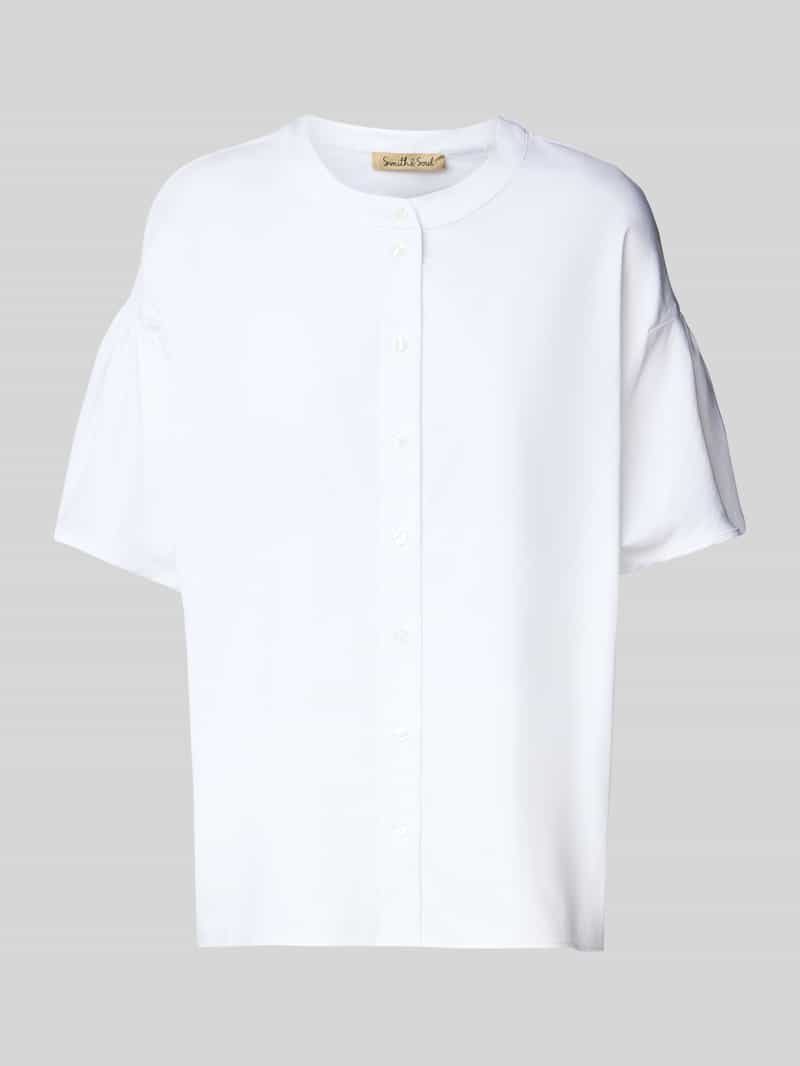 Smith and Soul Relaxed fit blouse met ronde hals en 1 2-mouwen