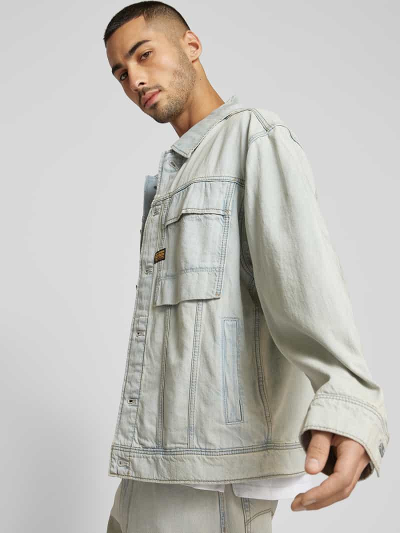 G-Star Raw Jeansjack met platte kraag