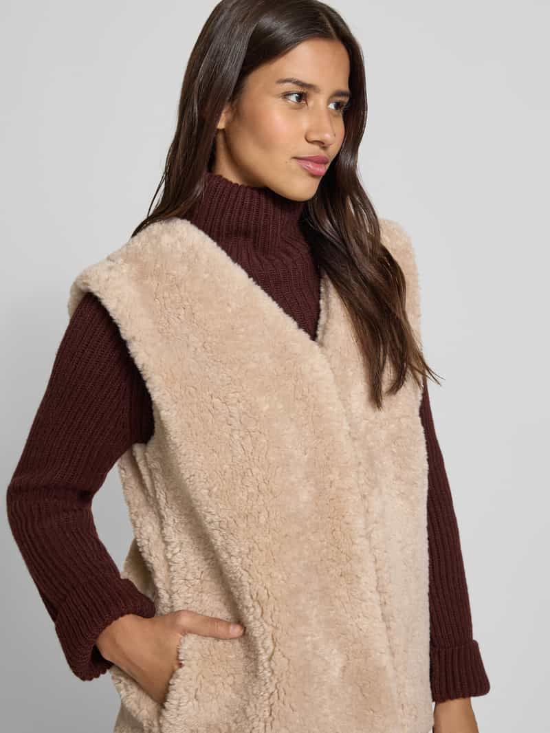 Ichi Gilet met imitatiebont model 'HIZALA'