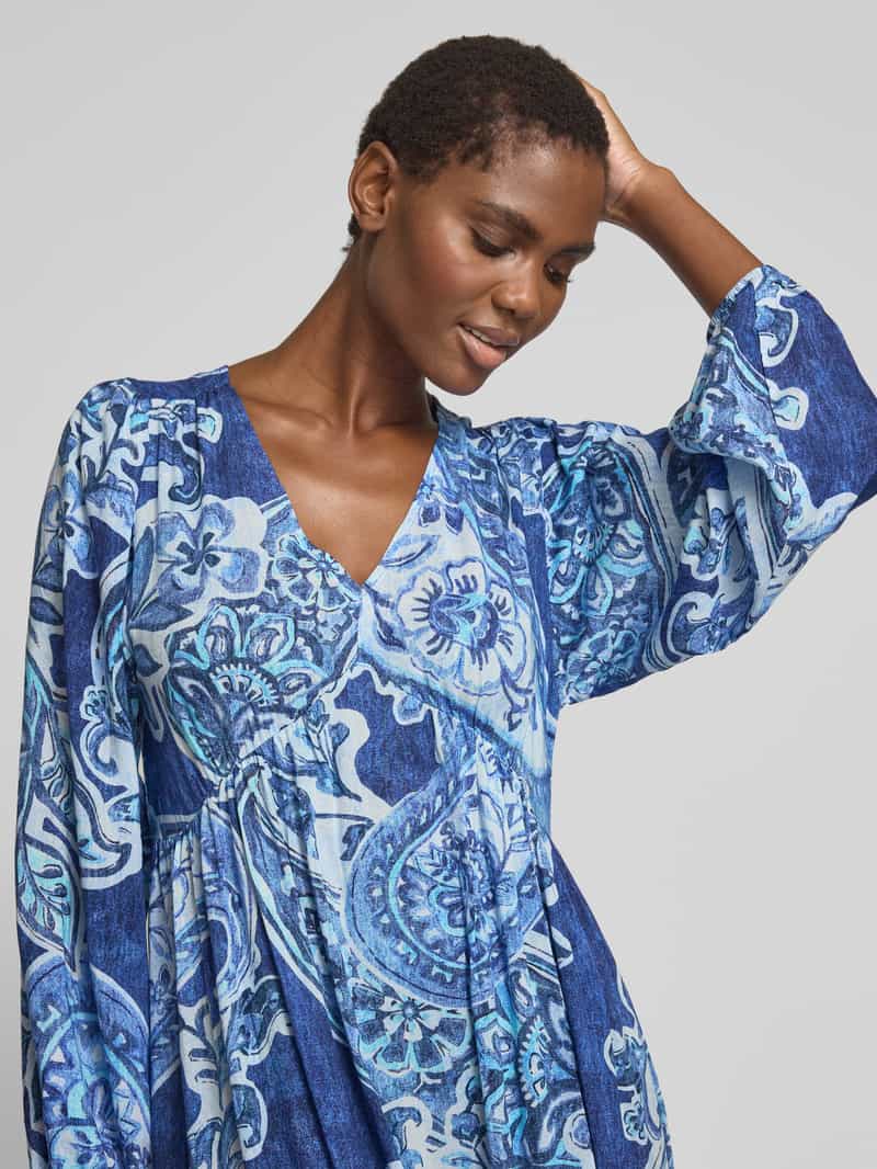 monari Midi-jurk met V-hals