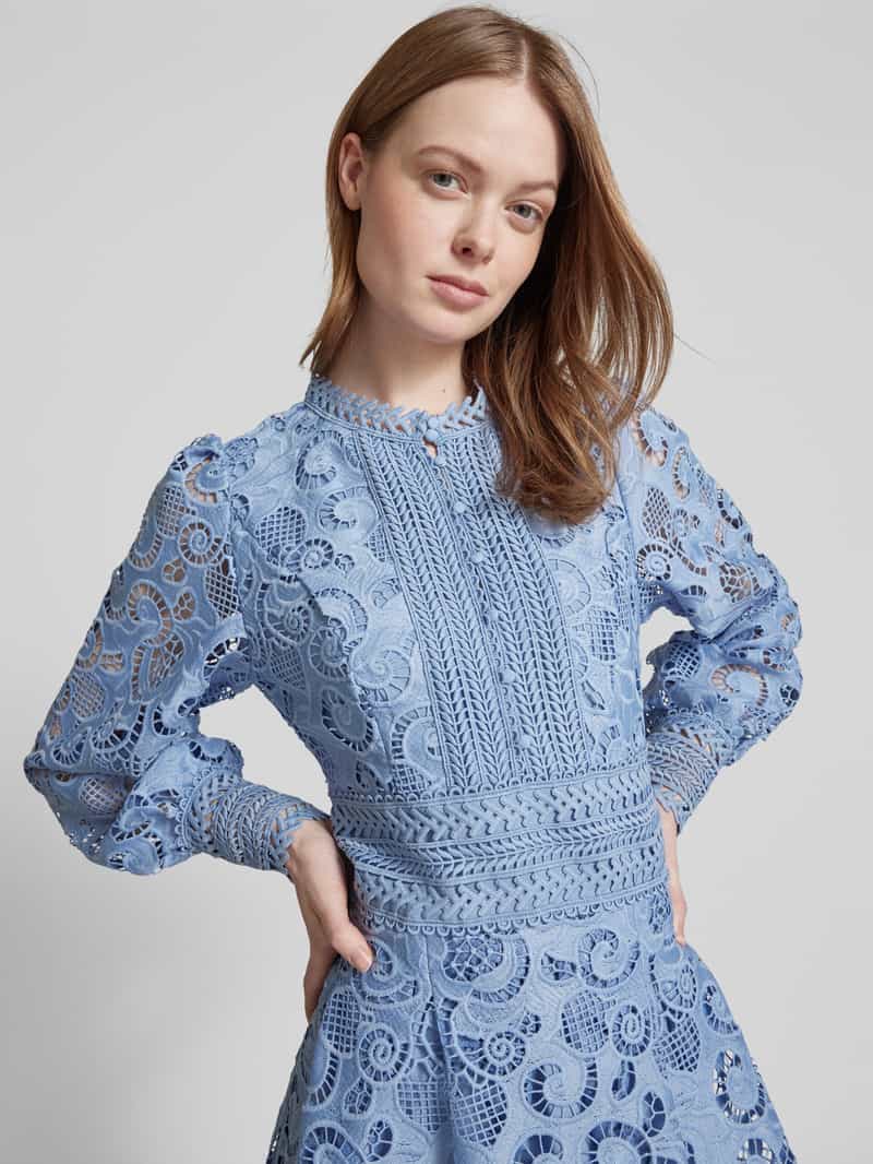 Copenhagen Muse Maxi-jurk met opstaande kraag model 'LANLY'