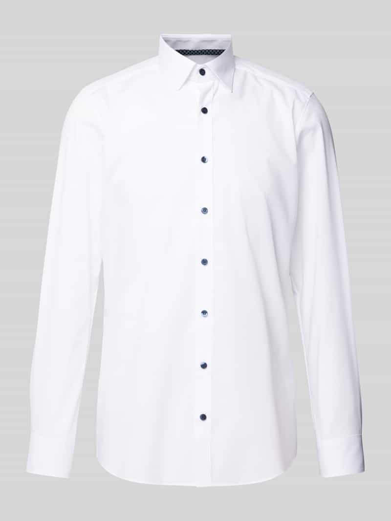OLYMP Level Five Body fit zakelijk overhemd in effen design, model 'Simon'