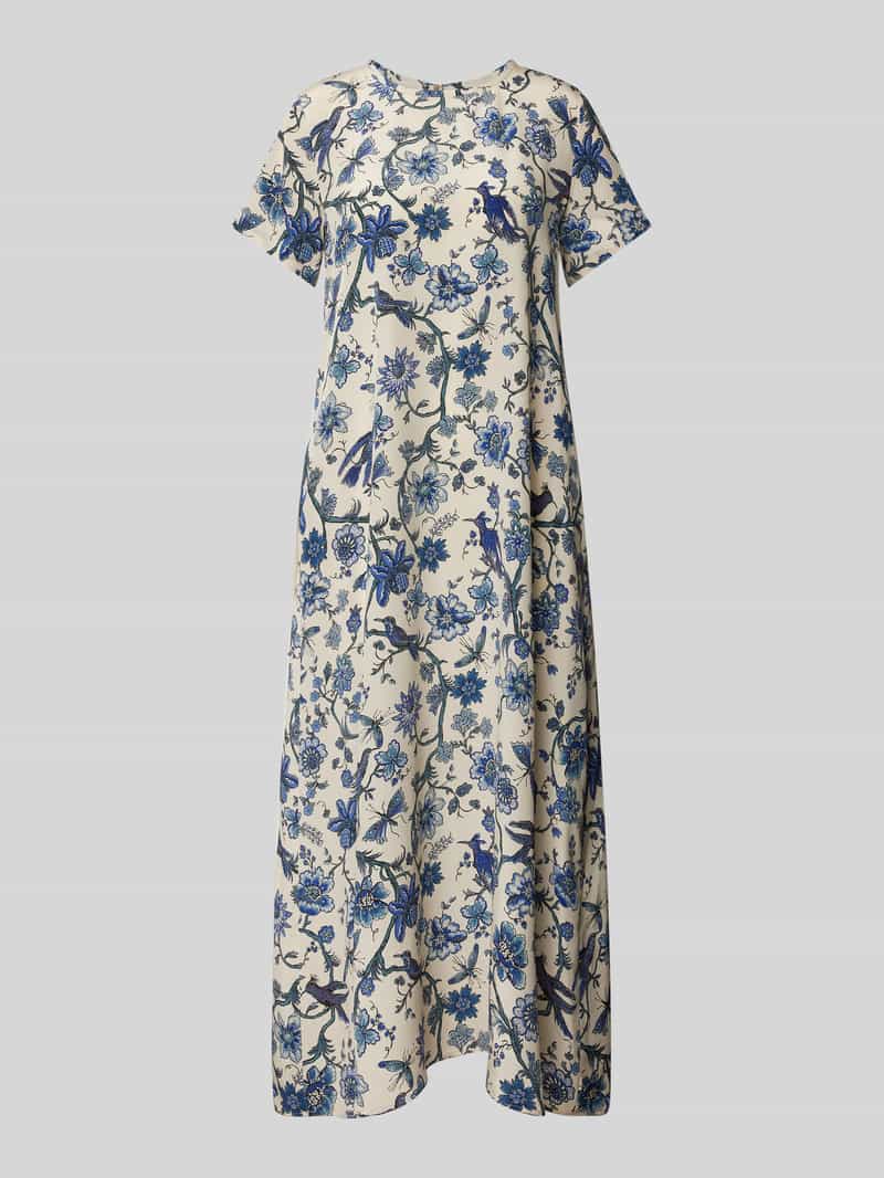 Weekend Max Mara Zijden jurk met ronde hals model 'REVERE'