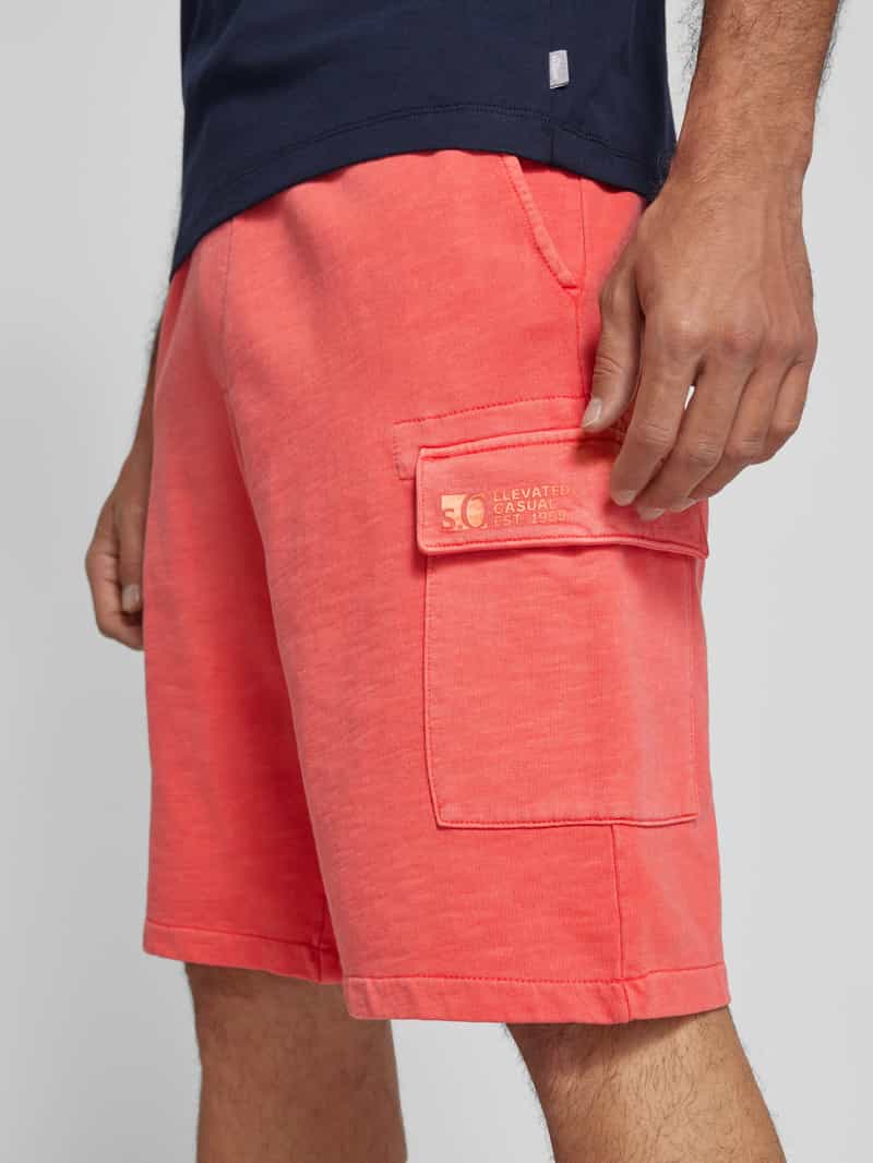 s.Oliver RED LABEL Regular fit sweatshorts met cargozakken