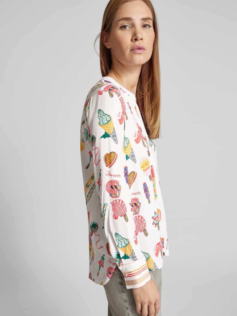 herzensangelegenheit Blouseshirt met V-hals