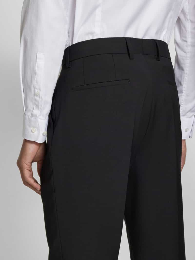 Boss Regular fit pantalon met persplooien model 'Lenon'