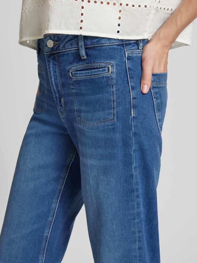 someday Straight leg jeans met strookzakken model 'Care french'