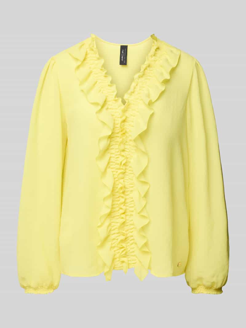 Marc Cain Regular fit blouse met ruches