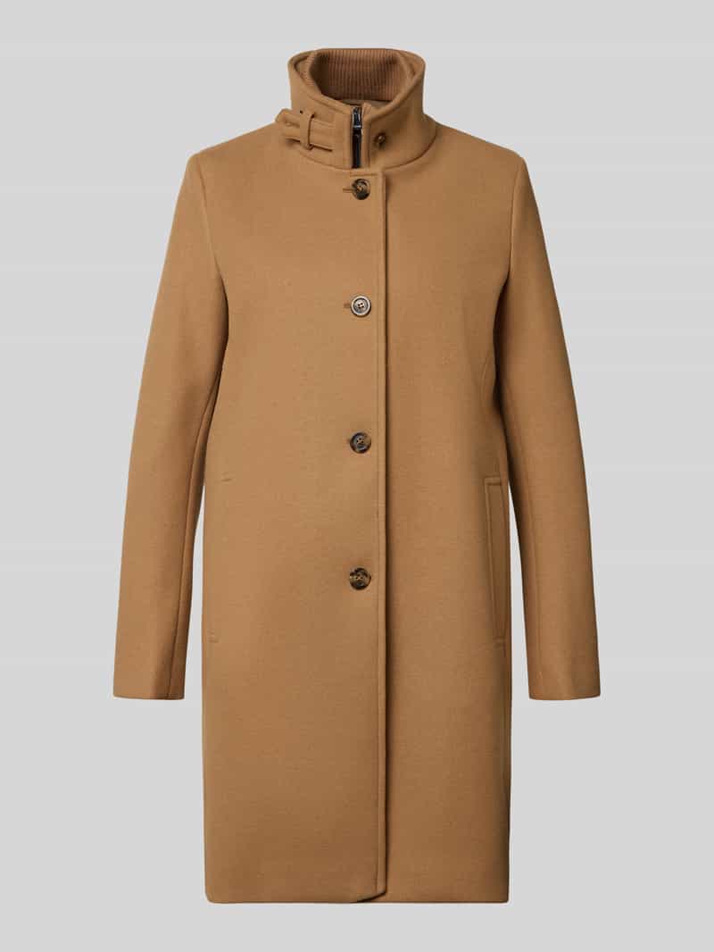 CINQUE Regular fit lange jas van materiaalmix met wol