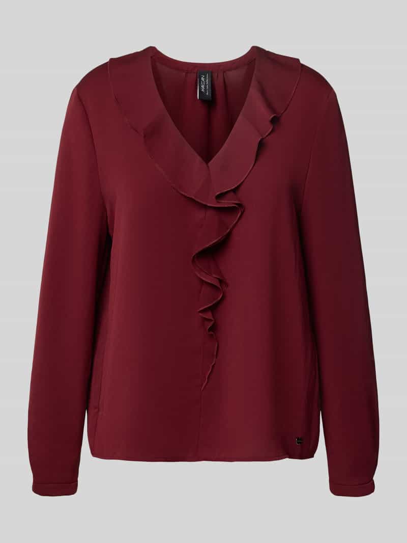 Marc Cain Relaxed fit blouse met ruches