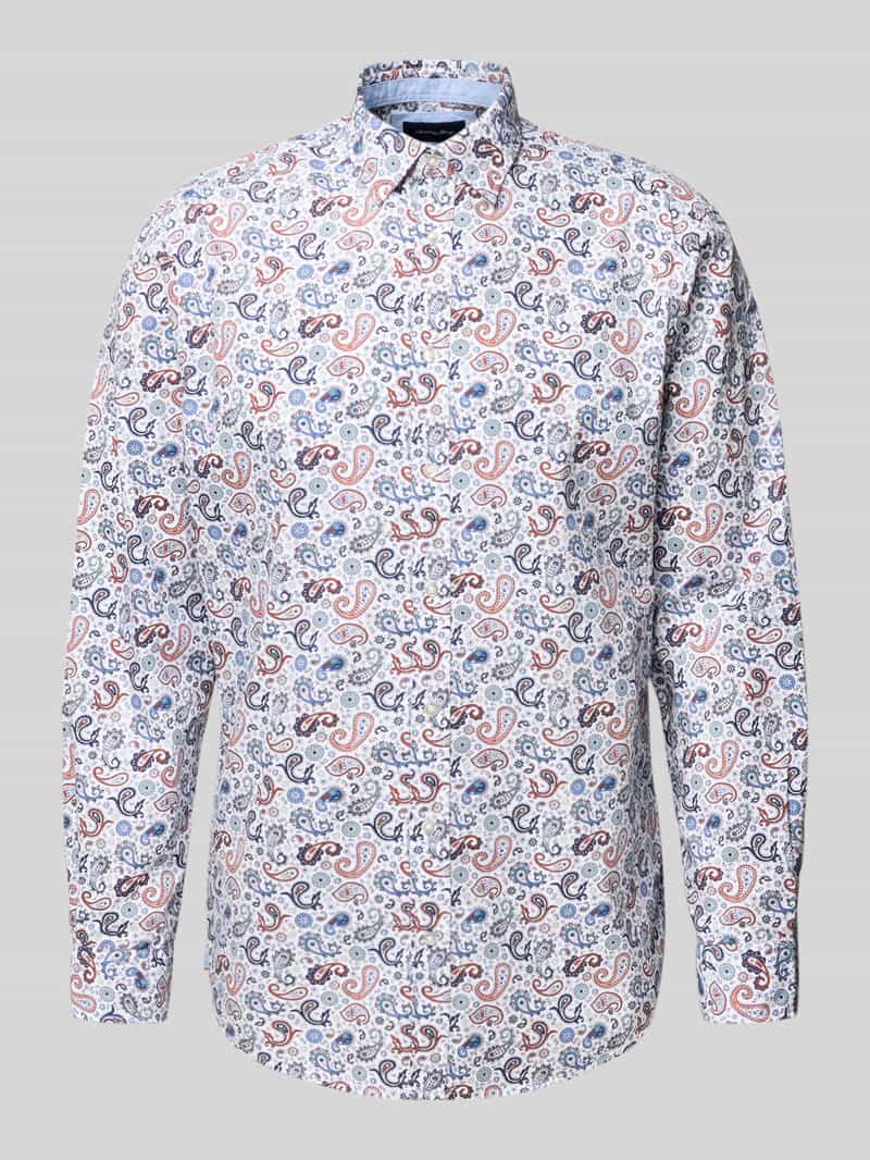 Christian Berg Men Vrijetijdsoverhemd met knoopsluiting