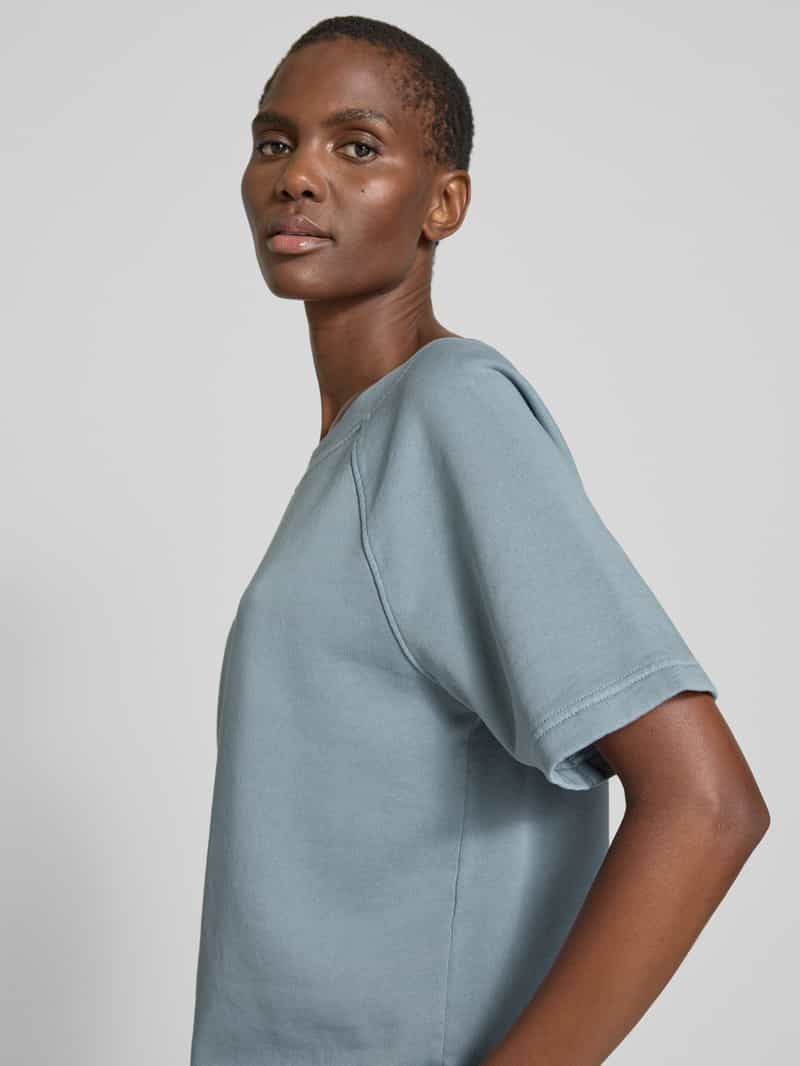 Marc O'Polo Loose fit sweatshirt van zuiver katoen met korte mouwen