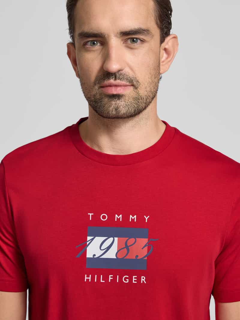 Tommy Hilfiger Regular fit T-shirt van puur katoen
