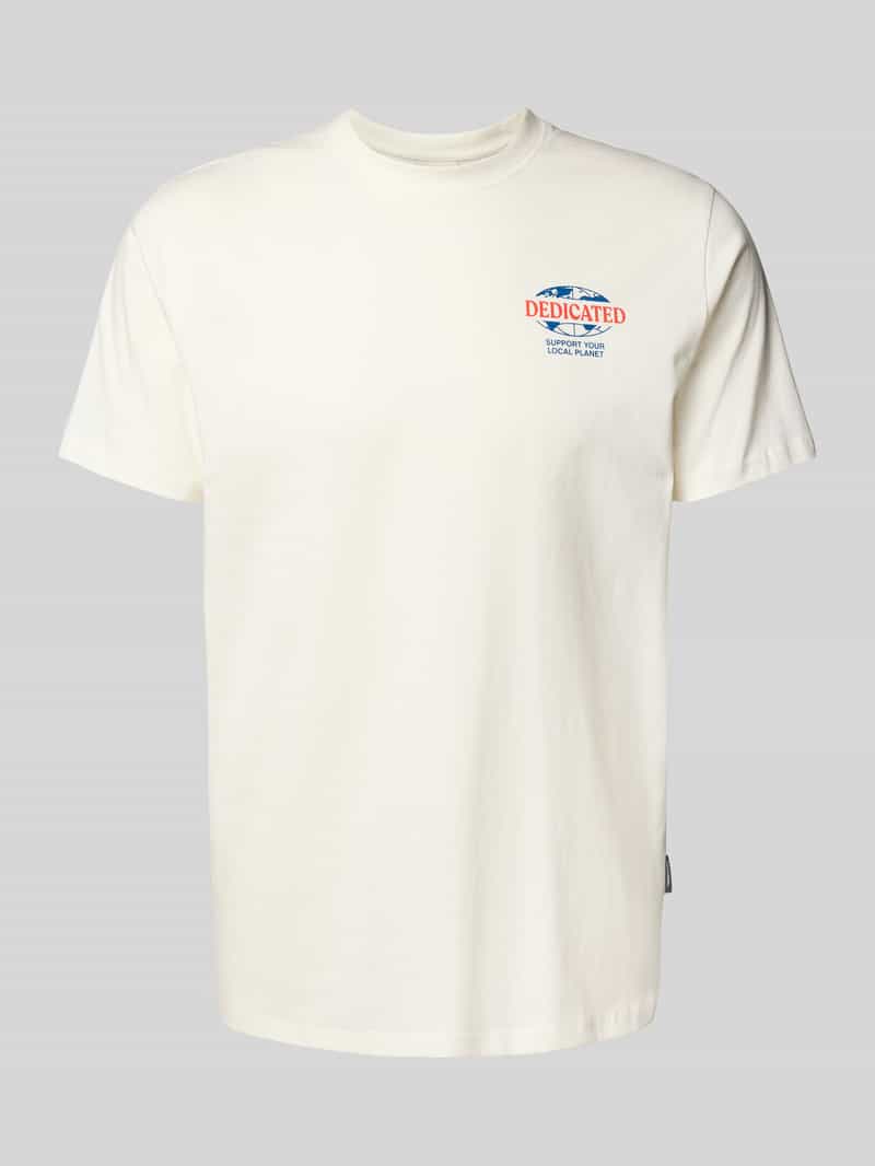 Dedicated T-shirt met ronde hals model 'Support'