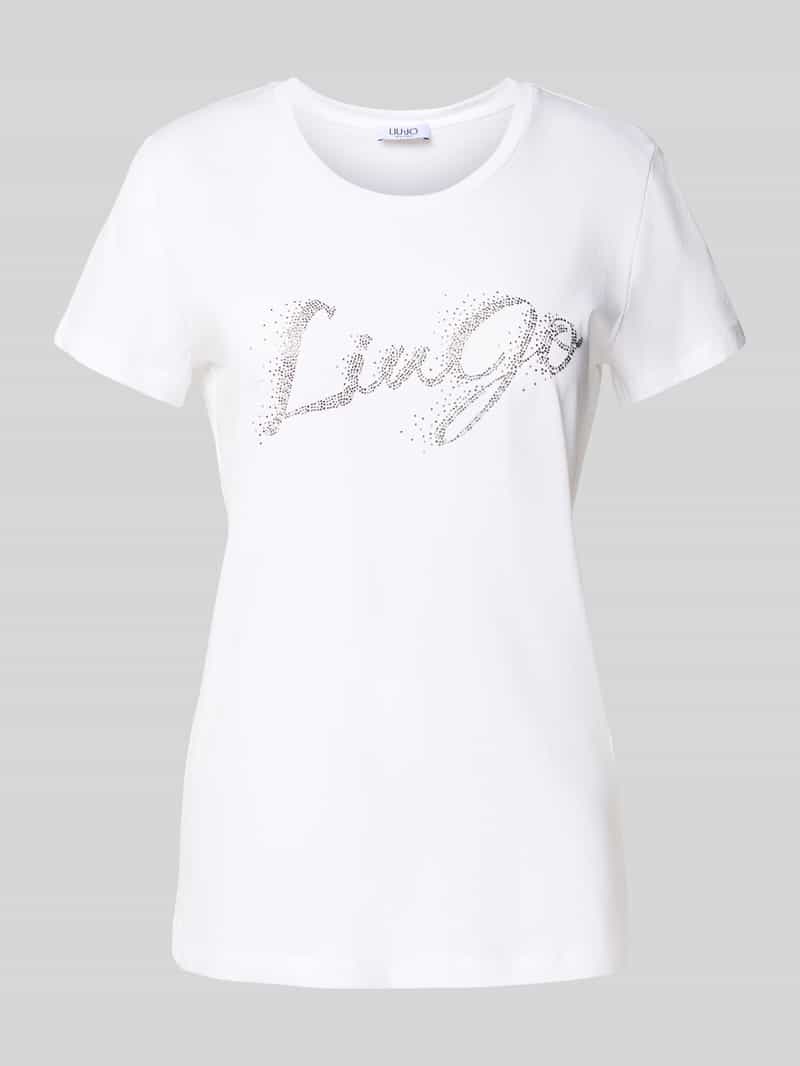 Liu Jo White T-shirt met labelprint