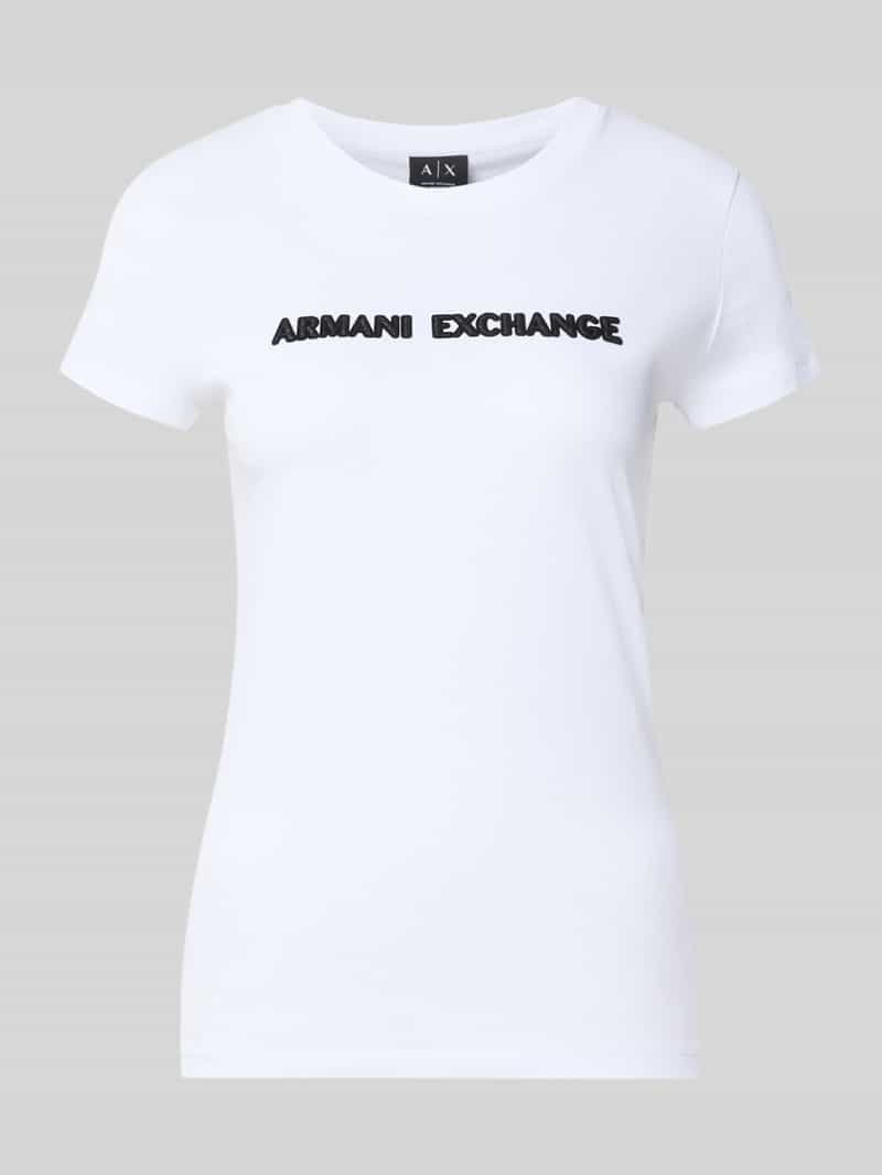 Slim fit t-shirt van puur katoen