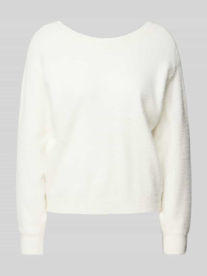 Tom Tailor Denim Regular fit gebreide pullover met fijn angoragaren