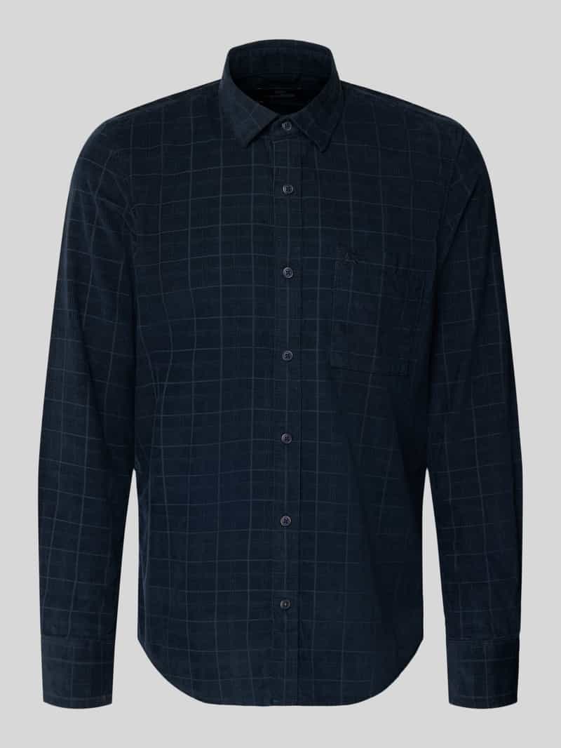 Lerros Regular fit vrijetijdsoverhemd van corduroy met kentkraag