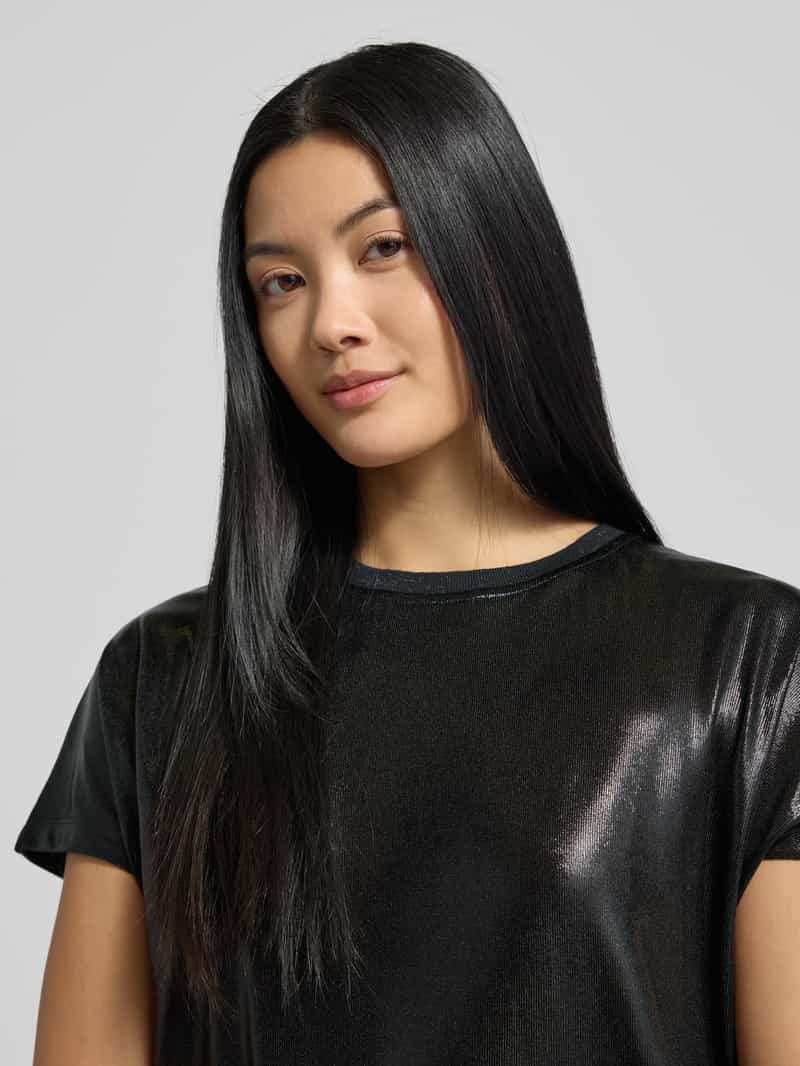 MOS MOSH T-shirt in leerlook model 'Nicola'