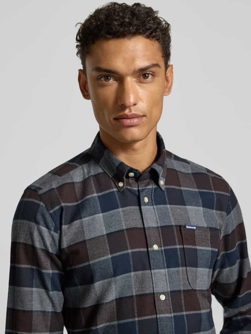 Barbour Tailored fit vrijetijdsoverhemd van puur katoen