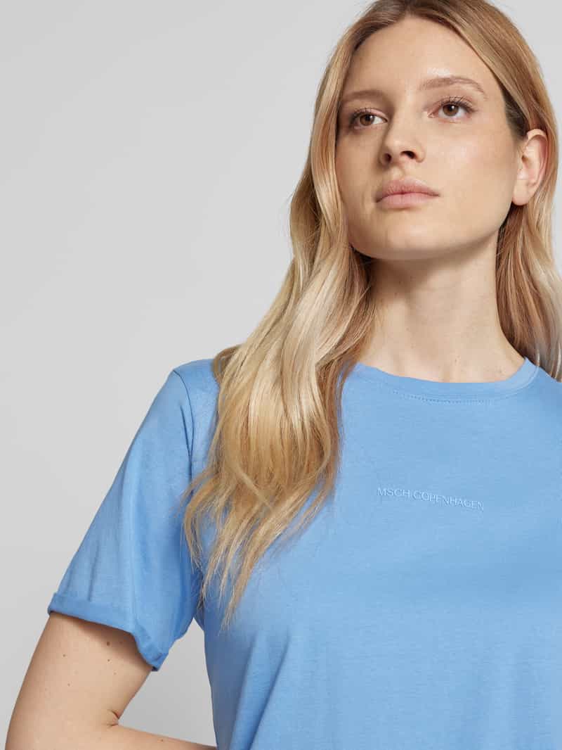 MSCH Copenhagen T-shirt met labelprint model 'Terina'