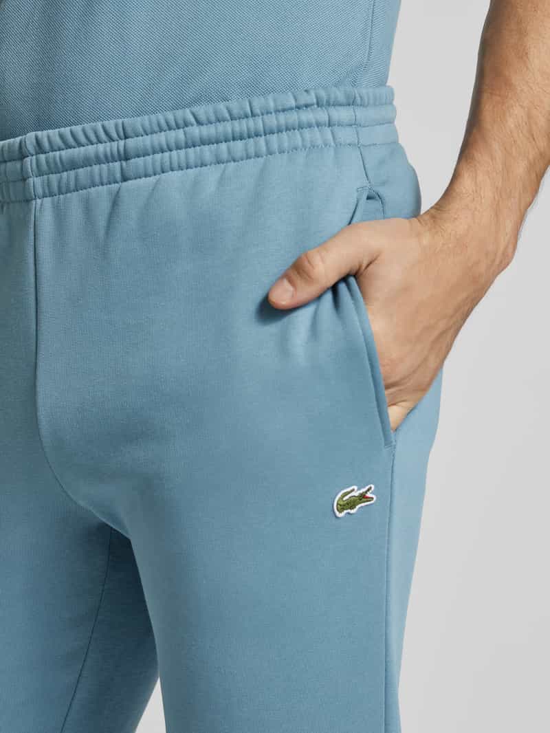 Lacoste Slim fit sweatpants met labelbadge