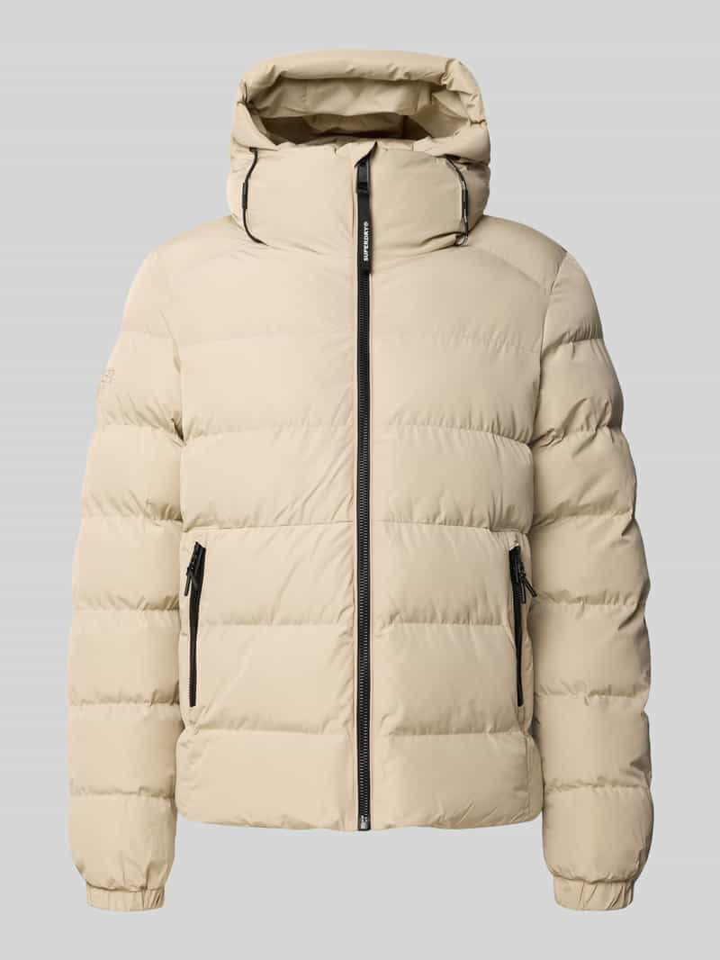 Superdry Hooded Sports Puffer Winterjas Heren - Maat XXL