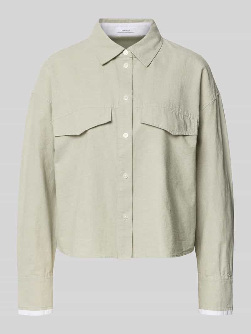 Opus Overhemdblouse met knoopsluiting model 'Finsi'