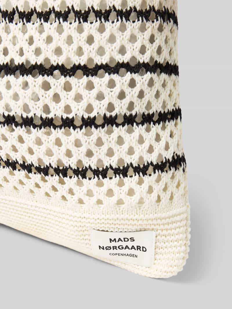 MADS NØRGAARD Handtas met labelpatch model 'Belly Beach'