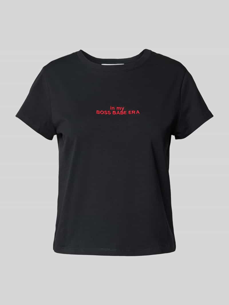T-shirt met statementstitching