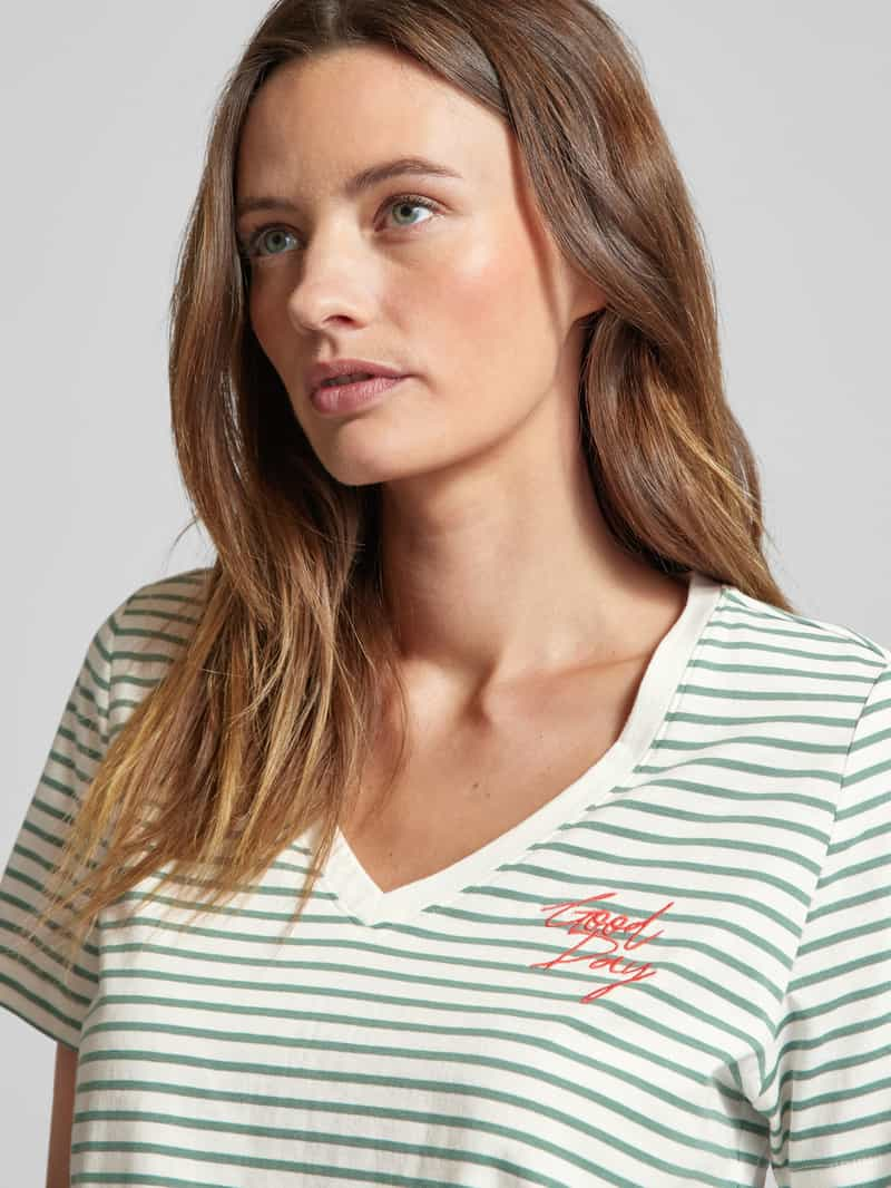 s.Oliver RED LABEL T-shirt met streepmotief model 'Stitch'