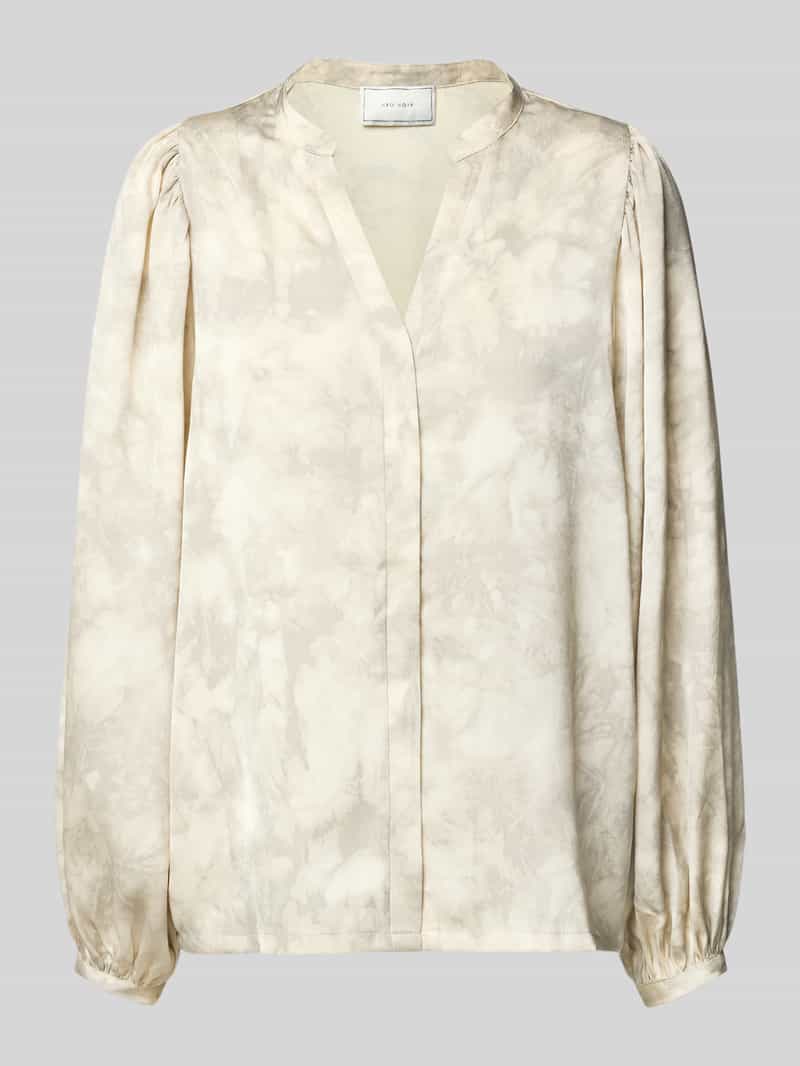 NEO NOIR Blouse met ballonmouwen en serafinohals