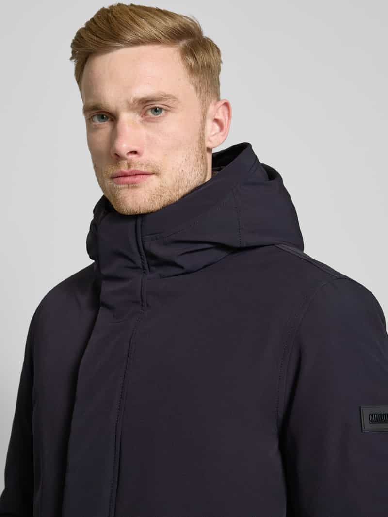 CINQUE Regular fit lange jas met capuchon model 'DAWSON'
