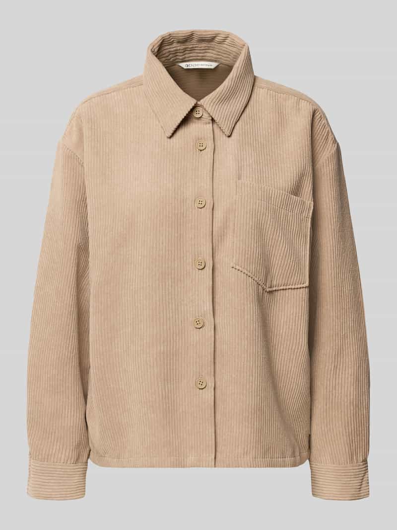 Tom Tailor Denim Boxy fit blouse met borstzak