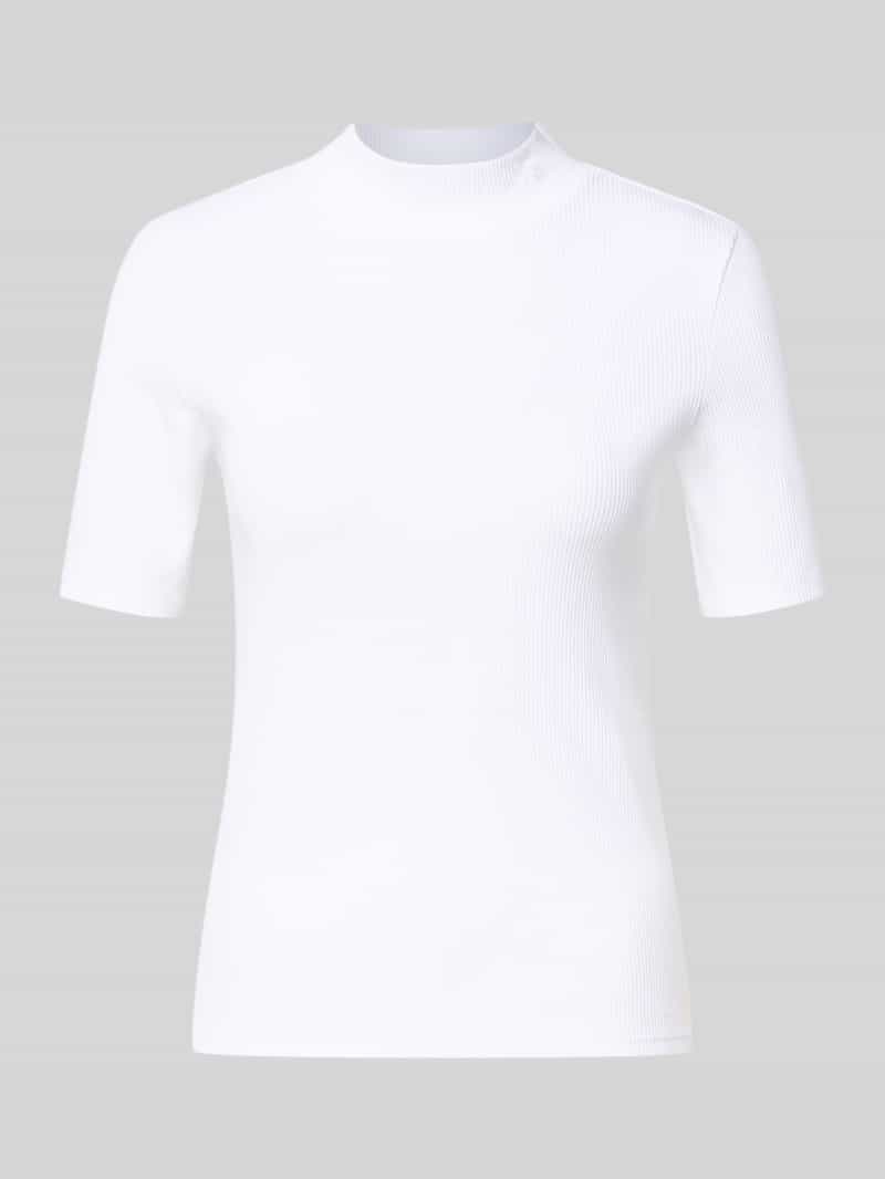 Scotch & Soda T-shirt met geribde opstaande kraag