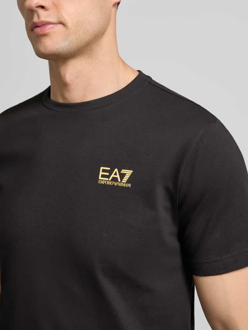 EA7 Emporio Armani T-shirt met labelprint