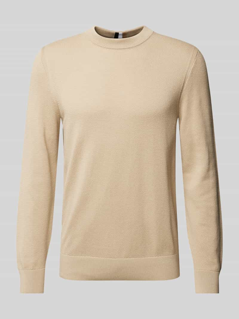 Boss Gebreide pullover met structuurmotief, model 'Ecaio'