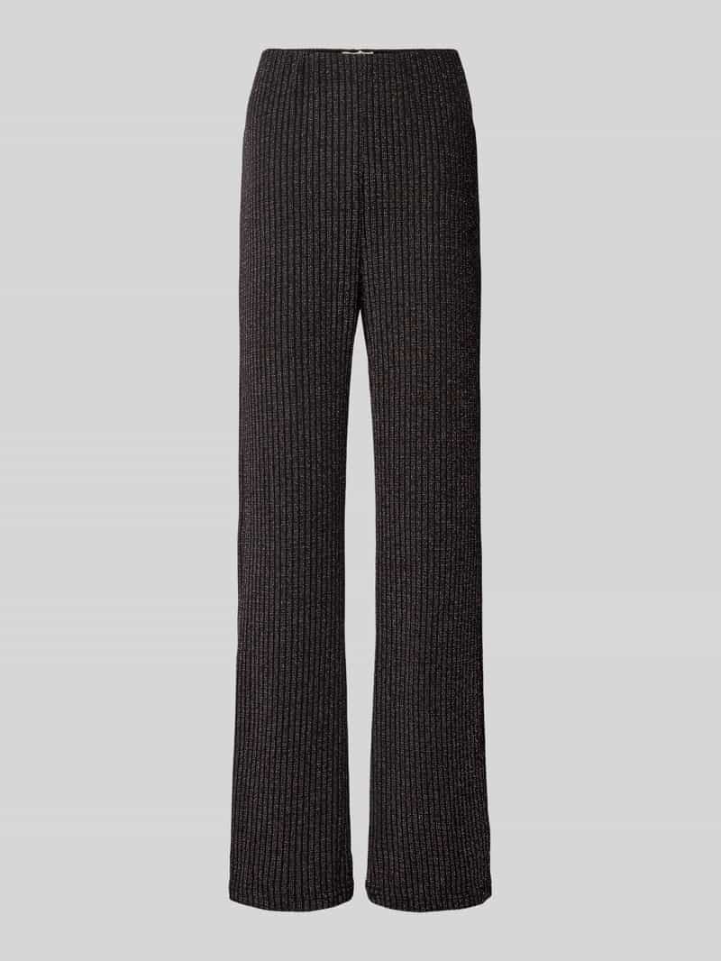 Ichi Flared stoffen broek met effectgaren model 'MAJANA'