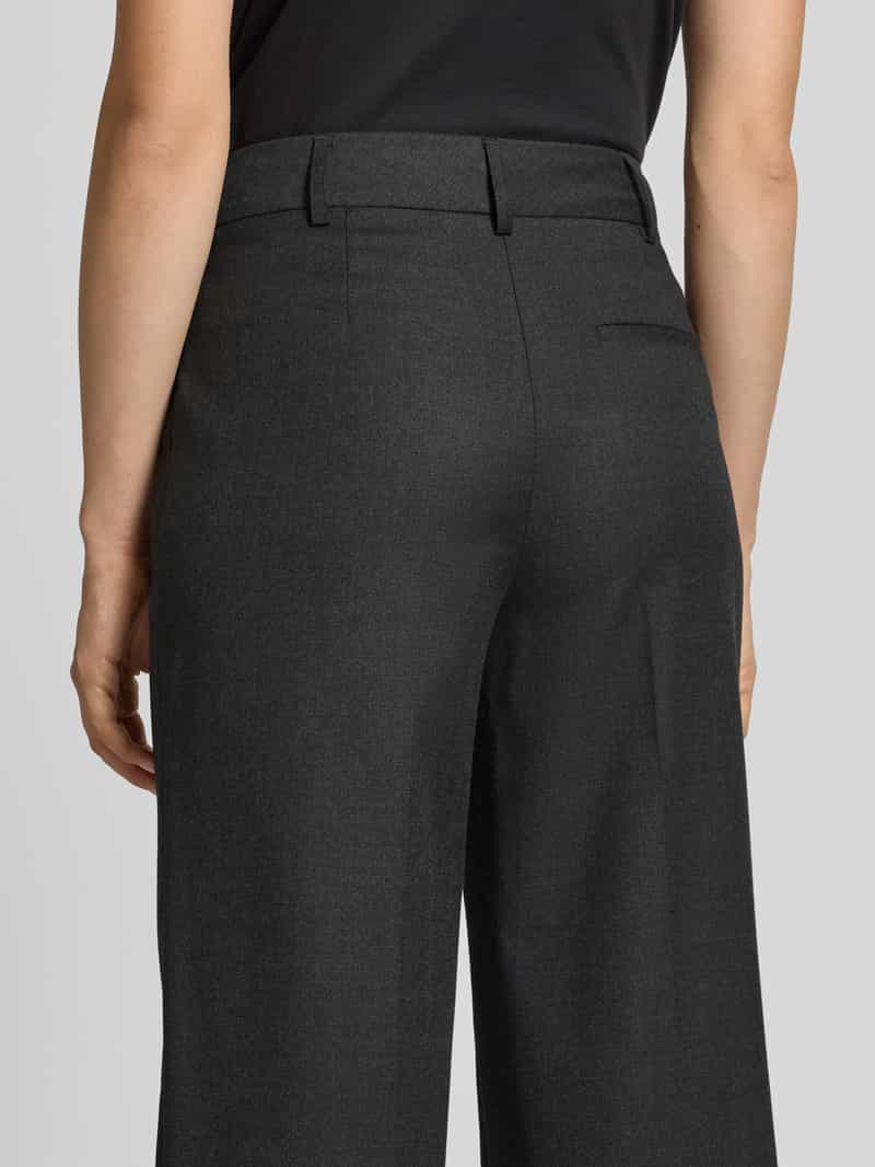 Christian Berg Woman Selection Wide fit stoffen broek met persplooi