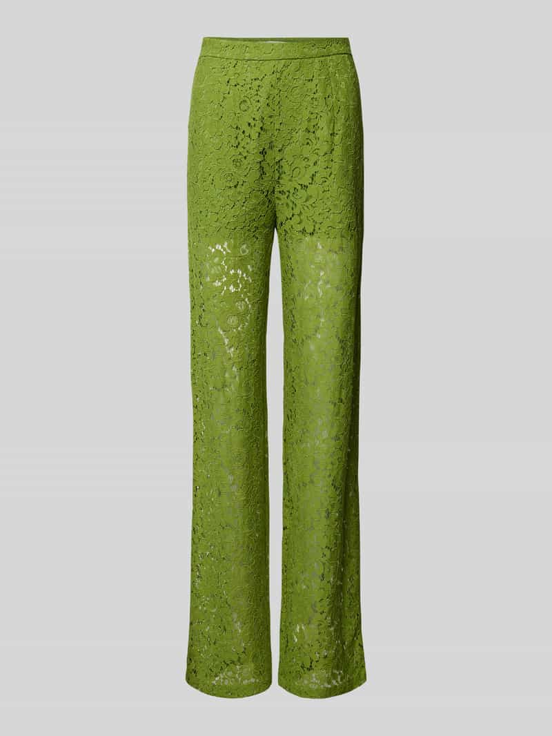 Object Wide leg stoffen broek met gehaakt kant, model 'IBI'