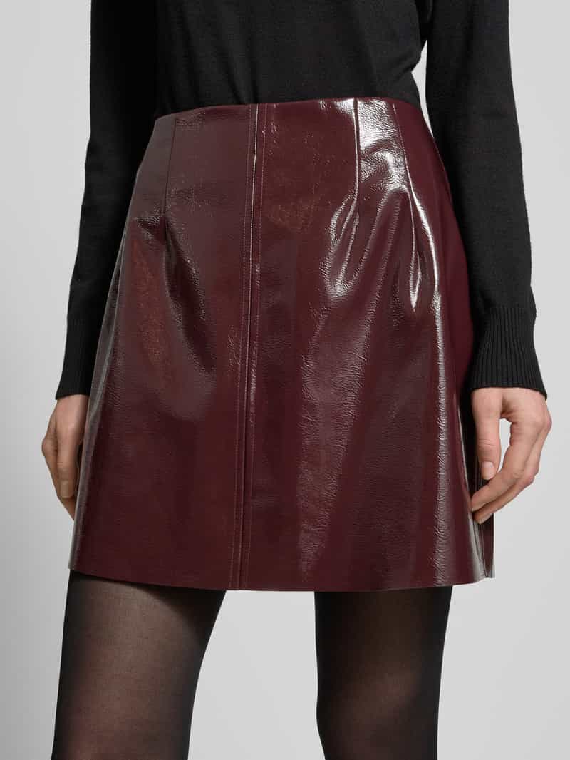 NEO NOIR Minirok met bandplooien model 'Hemie'