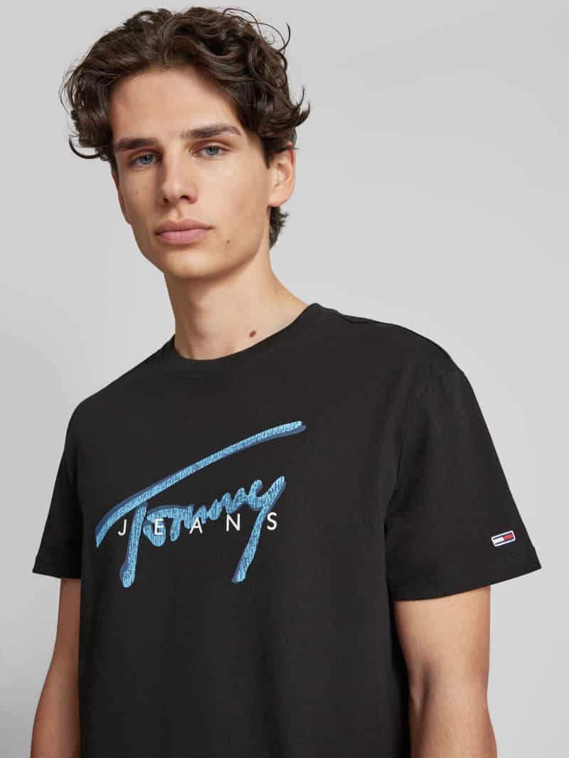 Tommy Jeans T-shirt met labelprint