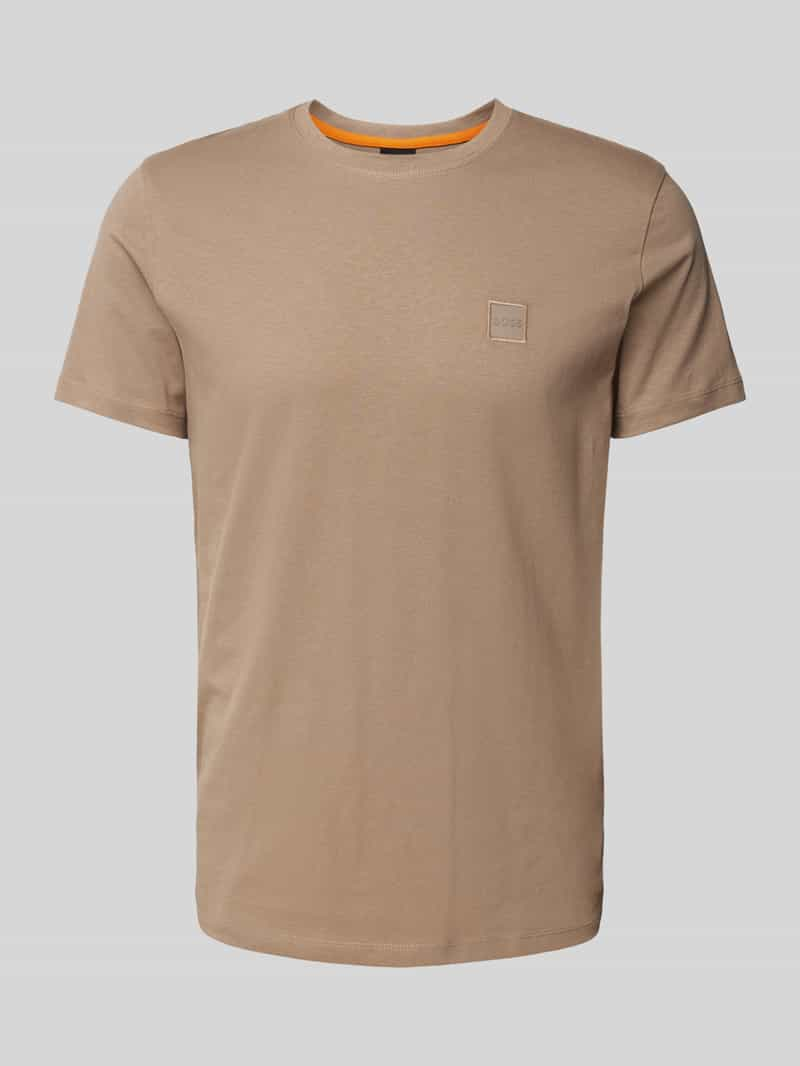 Boss Orange T-shirt met labeldetail model 'Tales'