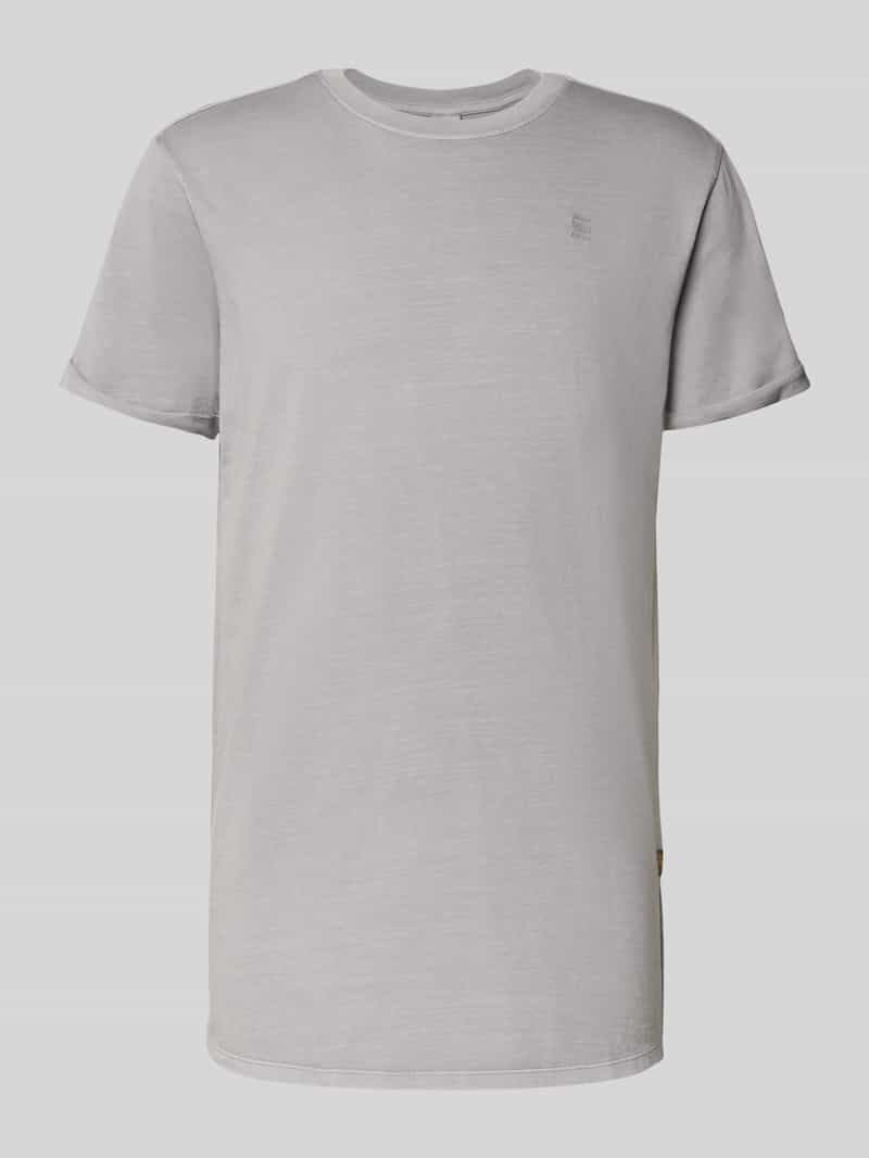G-Star Raw T-shirt met labeldetail en ronde hals