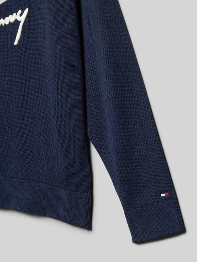 Tommy Hilfiger Kids Regular fit gebreide pullover van puur katoen model 'VARSITY'