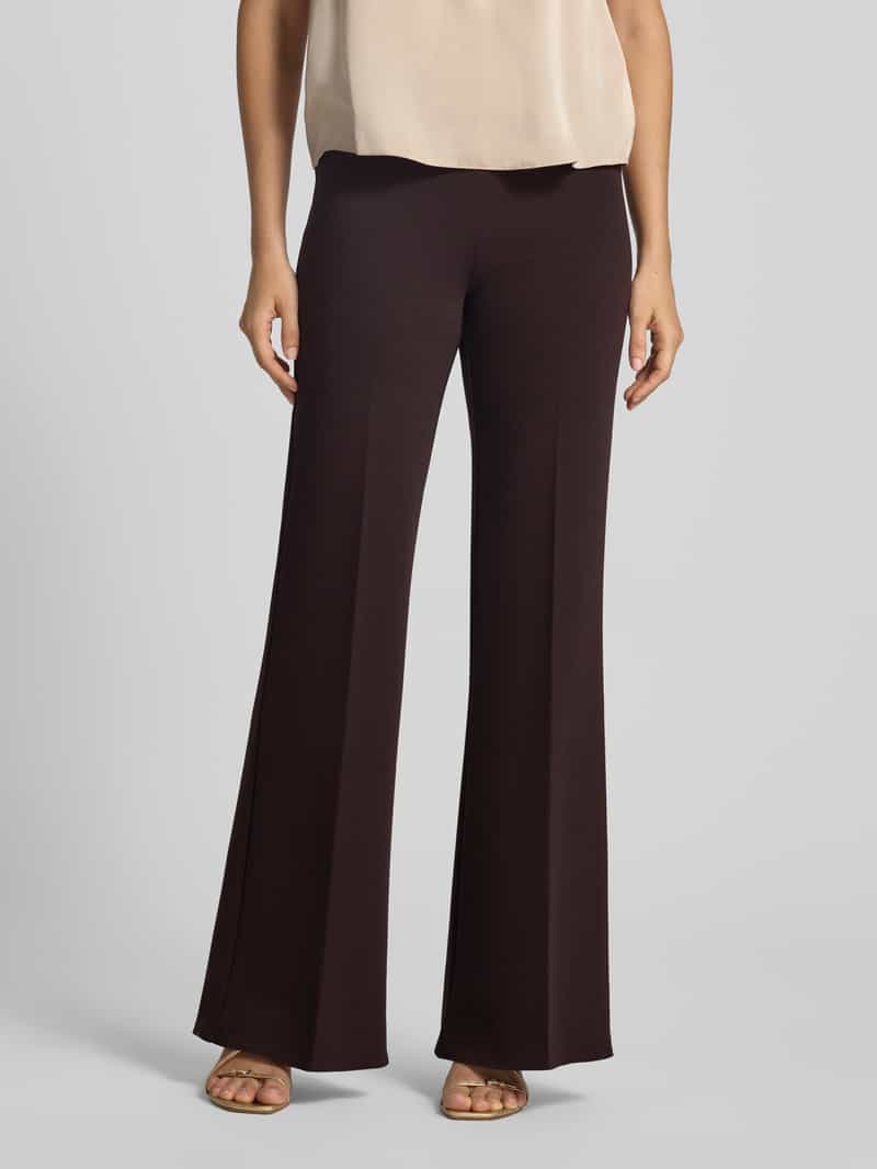 RINASCIMENTO flared fit stoffen broek met persplooien